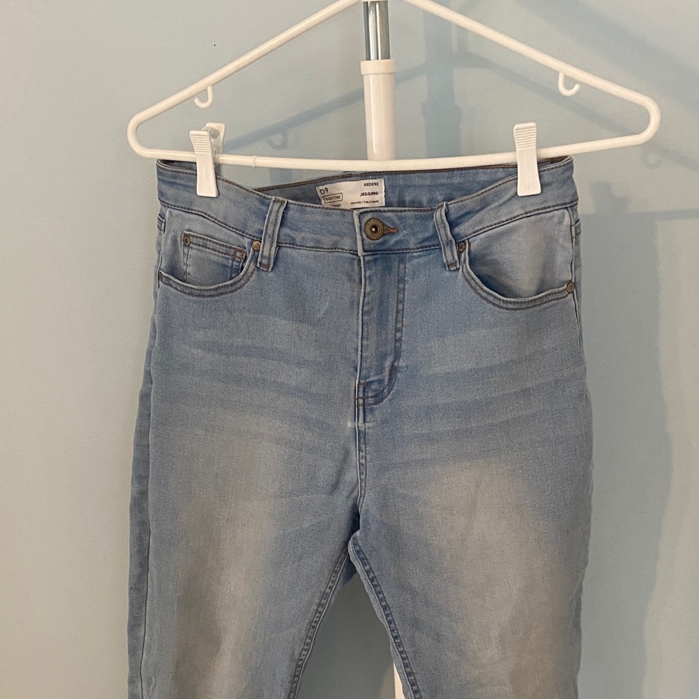 High Rise Light Blue Jeggings